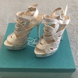 Betsey Johnson Rhinestones Platform Stilettos